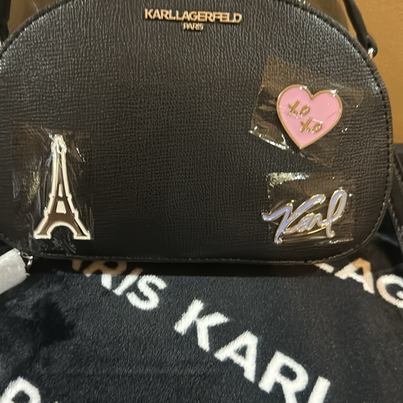NWT Karl Lagerfeld Black Crossbody Bag - Picture 2 of 4